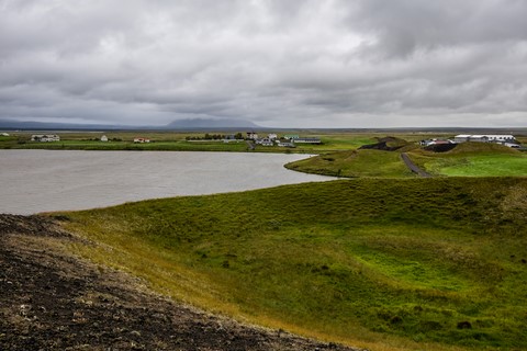 Pseudo cratères Skutustadagigar Myvatn Islande Iceland