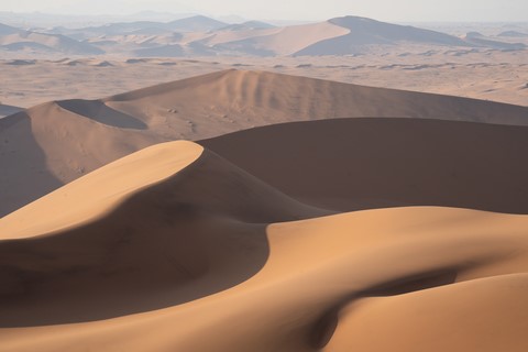 Vue sur les dunes Big Daddy Sossusvlei Namibie