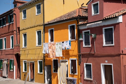 Maisons colorées Burano Venise