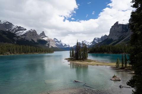 Spirit Island Maligne lake Jasper National Park Canada