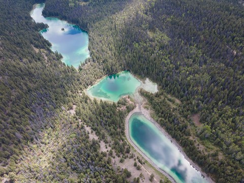 Valley of the five lakes Jasper National Park Canada