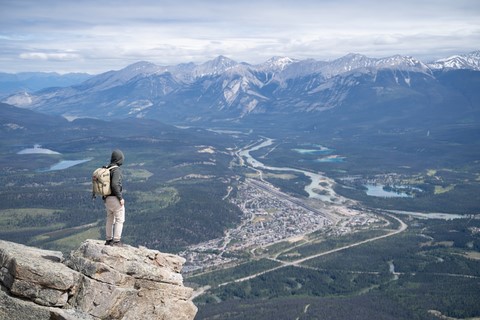 The whistlers trail Jasper National Park Canada