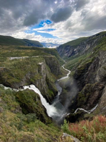 Vøringfossen Folgefonna glacier Norvège