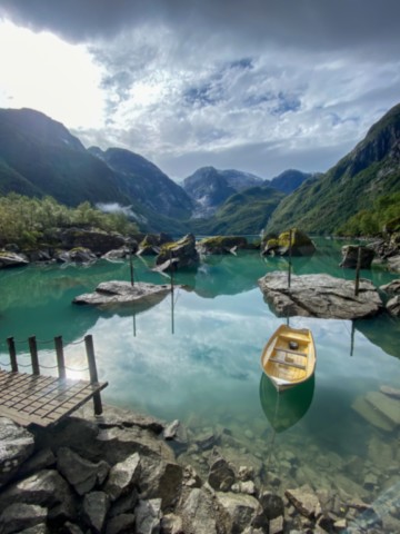 Bondhusvatnet Folgefonna glacier Norvège