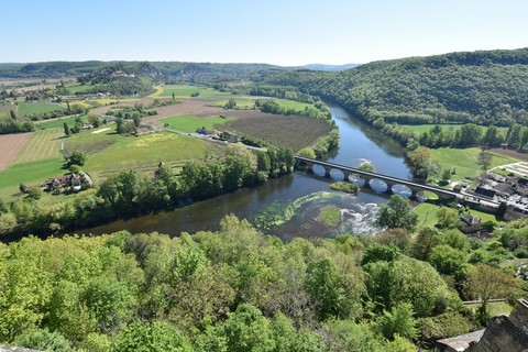 Vue sur la Dordogne depuis le Château de Castelnaud