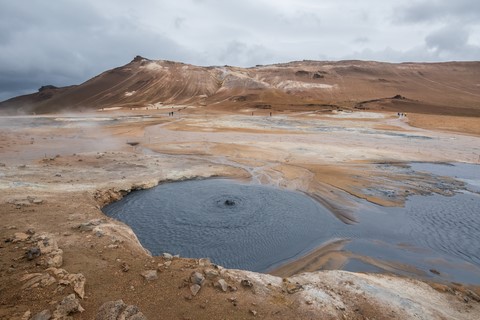 Hverir Mud pool Myvatn Islande Iceland