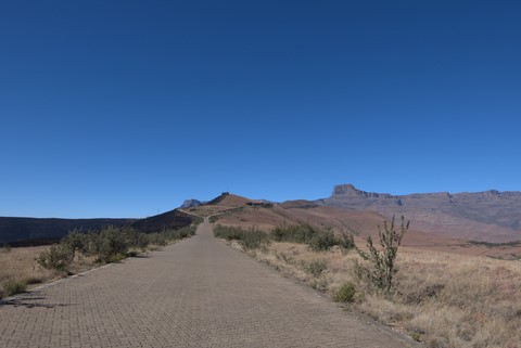 Route d'accès au trail Sentinel peak trail Drakensberg