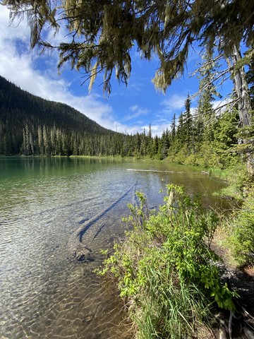 Lower lake Joffres Lakes Canada