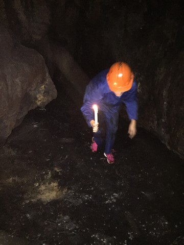 Caving with a candle Kestell adventure Sabie