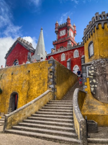 Intérieur Parc et Palais Da Pena Sintra Lisbonne Portugal