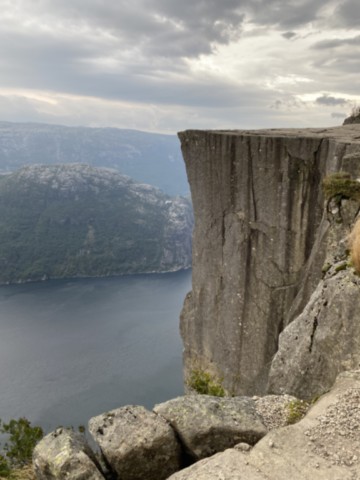Preikestolen falaise Stavanger Norvège