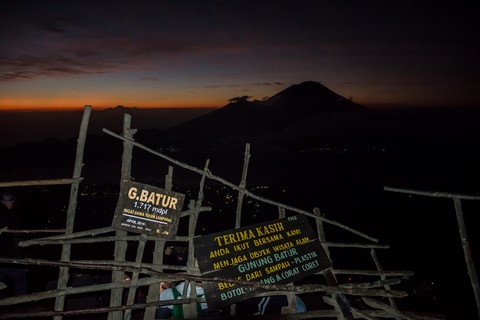 Le sommet du Mont Batur Bali Indonésie