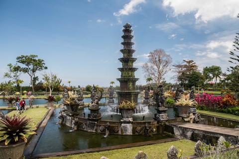 La fontaine-Pagode Water Palace Tirtagganga Bali Indonésie