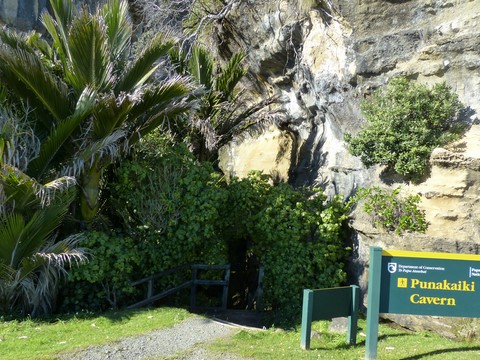 Punakaiki cavern Nouvelle-Zélande