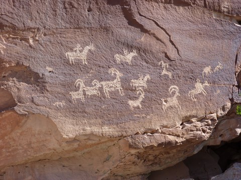 Petroglyphes Arches national park Etats-Unis
