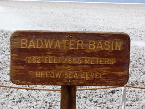 Badwater bassin Death valley Etats-Unis