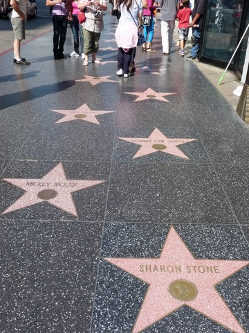 The walk of fame Los Angeles Etats-Unis