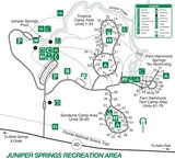 Carte Juniper spring Ocala Forest Floride Etats-Unis