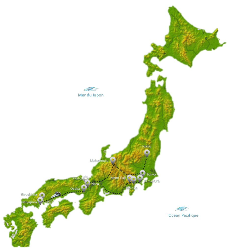 Itinéraire Japon