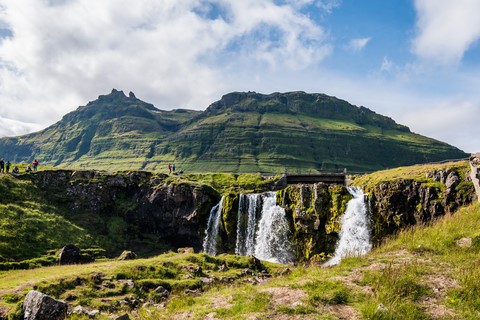 Kirkjufellfoss Snaefellness Islande Iceland