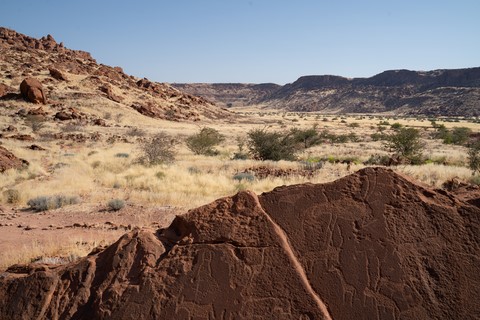 Petroglyphes Twyfelfontein Namibie