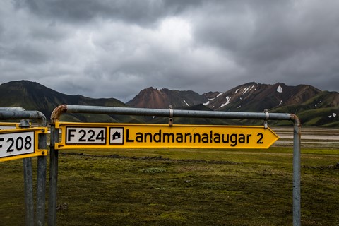 La route du Landmannalaugar Iceland Islande