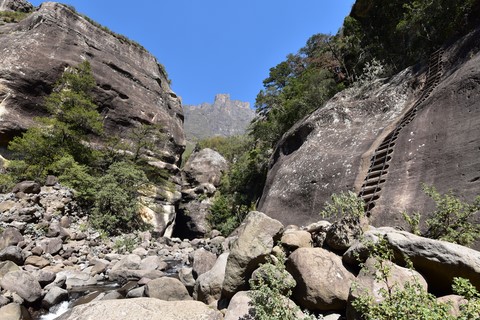 Echelle Tugela Gorge trail Drakensberg Royal Natal Amphiteatre
