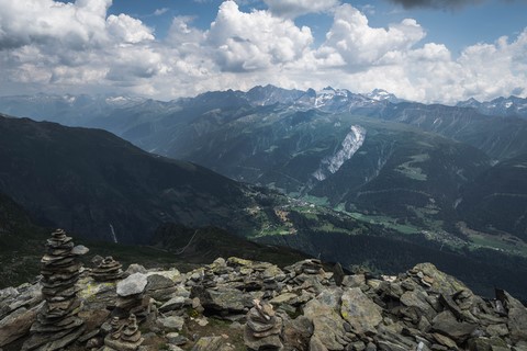 Vue depuis Eggishorn Glacier d'Aletsch Suisse