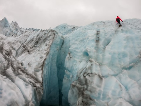 Ice Climbing Vatnajokull Islande Iceland