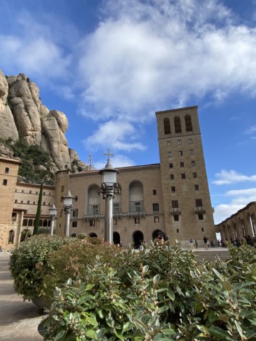 Entrée du monastère de Montserrat Barcelone Espagne