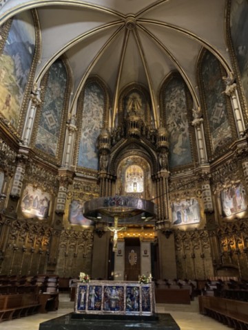 Intérieur du monastère de Montserrat Barcelone Espagne