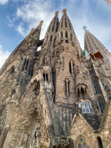 Façade de la Nativité Sagrada Família Barcelone Espagne