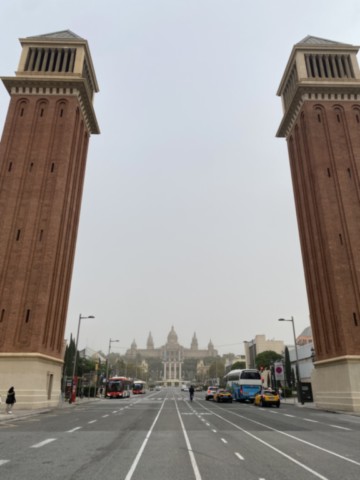 Tours Vénitiennes et Palau Nacional Barcelone Espagne
