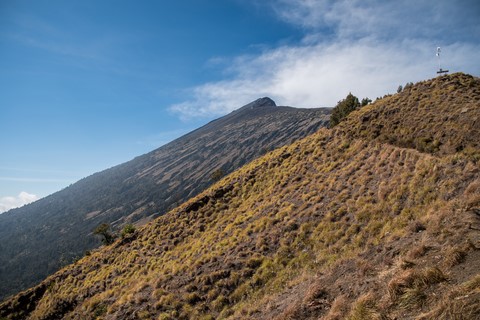 Vue sur le sommet depuis le RIM II Lombok Mount Rinjani