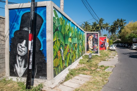 Street Art Lombok Senggigi Indonésie