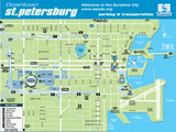 Carte Saint Petersburg Floride Etats-Unis
