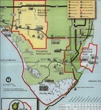 Carte Les everglades Floride Etats-Unis