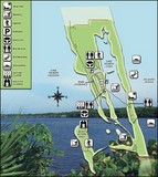 Carte Mac Arthur beach Floride Etats-Unis