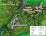 Sacred monkey forest Ubud Map
