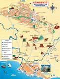 Carte La vallée des temples Agrigente Sicile